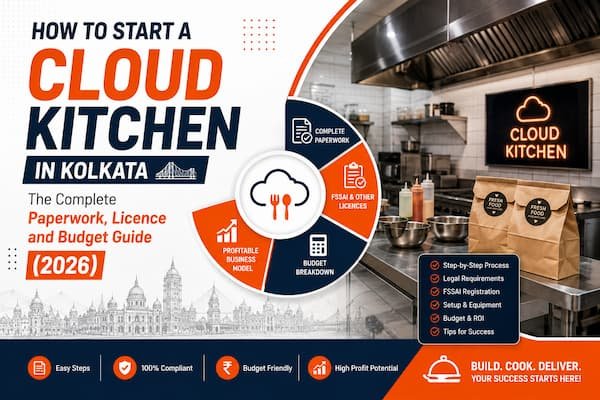  How To Start A Cloud Kitchen In Kolkata 2026 | Licence + Cost 