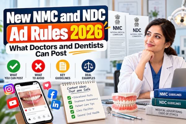  NMC & NDC Ad Rules 2026 For Doctors & Dentists | DotCreative 